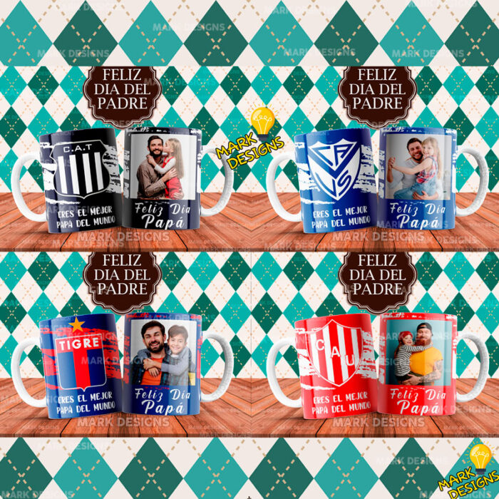 Diseños Día del Padre Clubes Argentinos para Tazas - Image 3