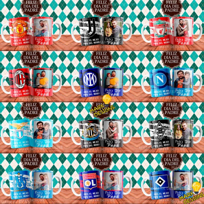 Diseños Día del Padre Clubes Europeos para Tazas - Image 3