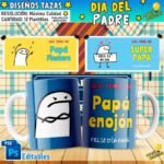 Plantillas Flork Papá Tazas Frases