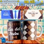Tazas Plantillas Papás Editables
