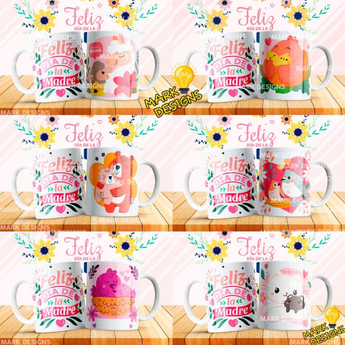 Mamá Diseños Editables Tazas Sublimación