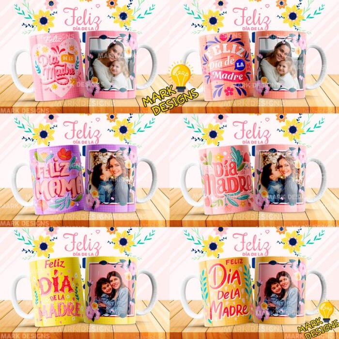 Diseños Mamá Foto Tazas Sublimables