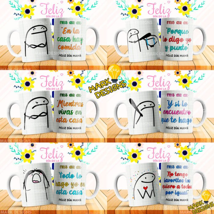 Flork Diseños Tazas Mamá Sublimación
