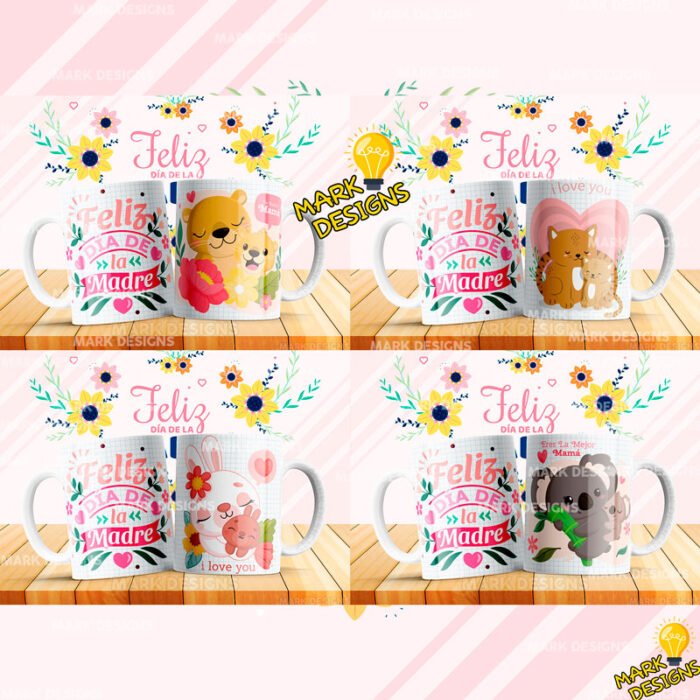 Mamá Diseños Editables Tazas Sublimación