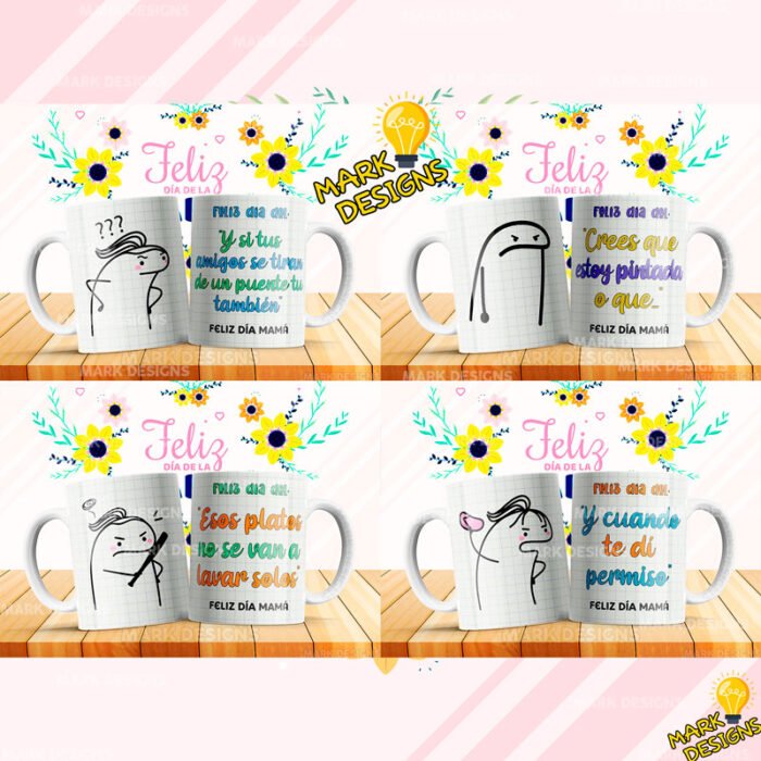 Flork Diseños Tazas Mamá Sublimación