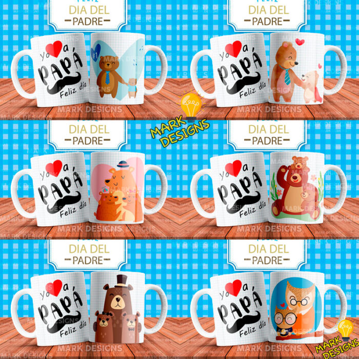 Tazas Diseños día del padre