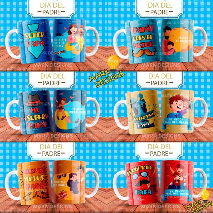 Super papá Diseños Tazas Sublimación - Image 2
