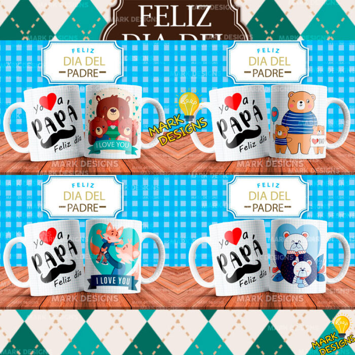Tazas Diseños día del padre para sublimar - Image 3