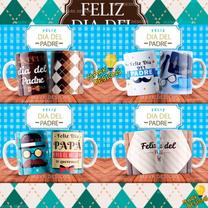 Tazas Plantillas Papás Editables - Image 3