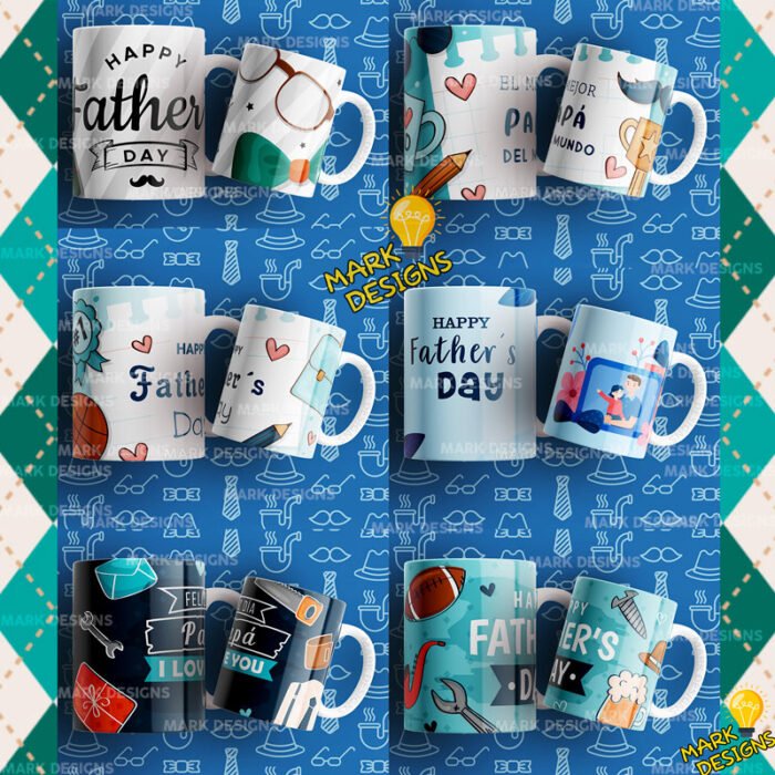 Plantillas Tazas Padres Sublimación Editables - Image 3