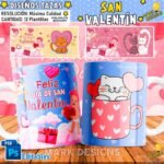 Plantillas Tazas San Valentín Parejas