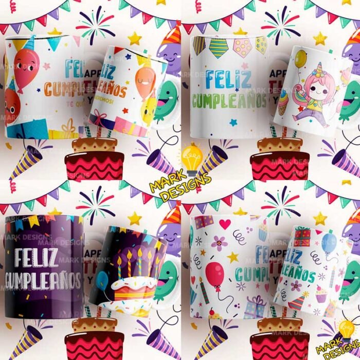 Diseños de Cumpleaños para Tazas - Image 3