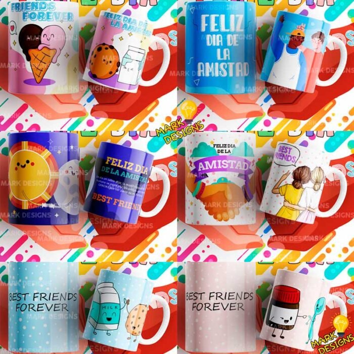 Diseños día de la Amistad Tazas - Image 3