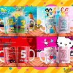 Plantillas Cumpleaños de Dibujos Tazas