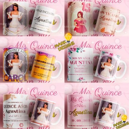 Plantillas Quinceañera Tazas Cumpleaños