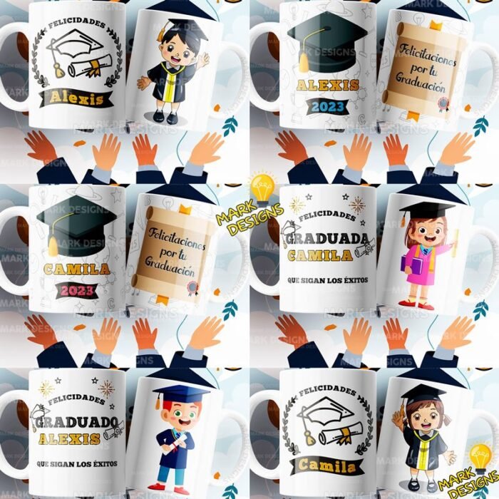 Plantillas Egresados para Tazas