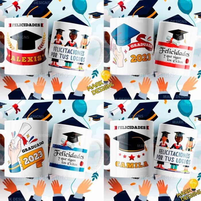 Plantillas Egresados para Tazas - Año editables - Image 3