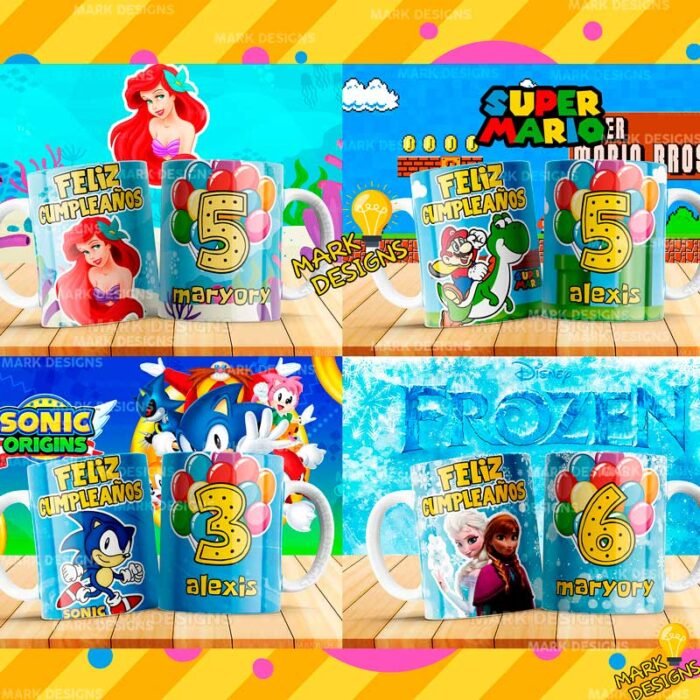 Diseños para Niños Cumpleaños Tazas - Image 3