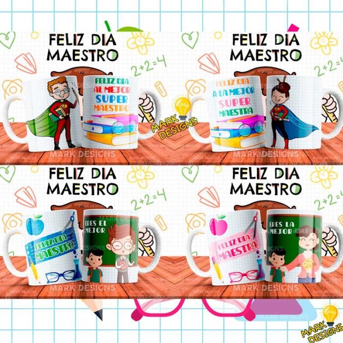 Diseños día del Maestro para Tazas - Image 3