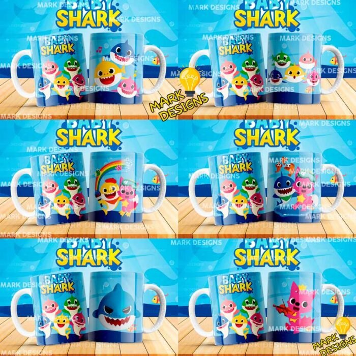 Plantillas de Baby Shark para Tazas - Image 2