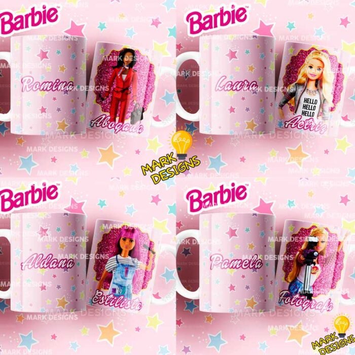Plantillas Barbie Profesiones Tazas - Image 3