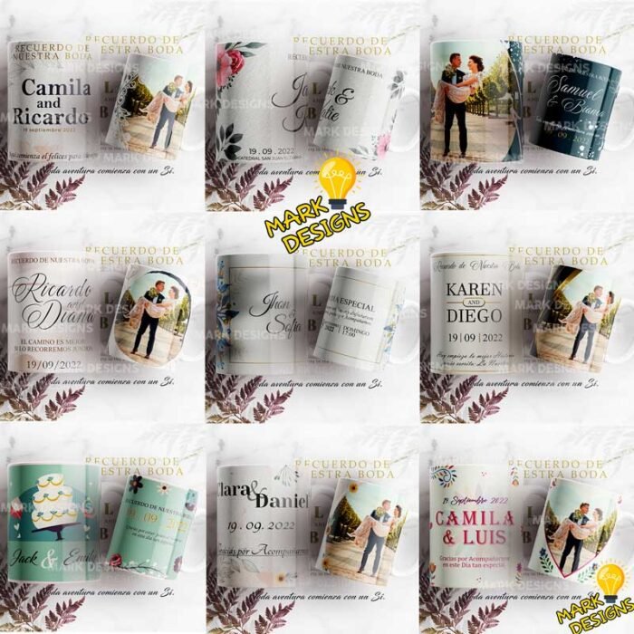 Plantillas Bodas Casamiento Tazas