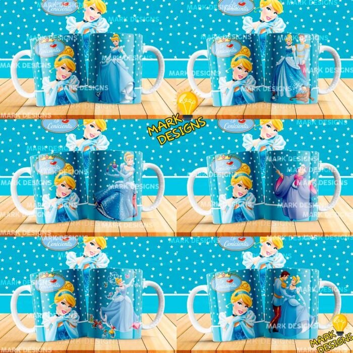 Plantillas de Cenicienta para Tazas - Image 2