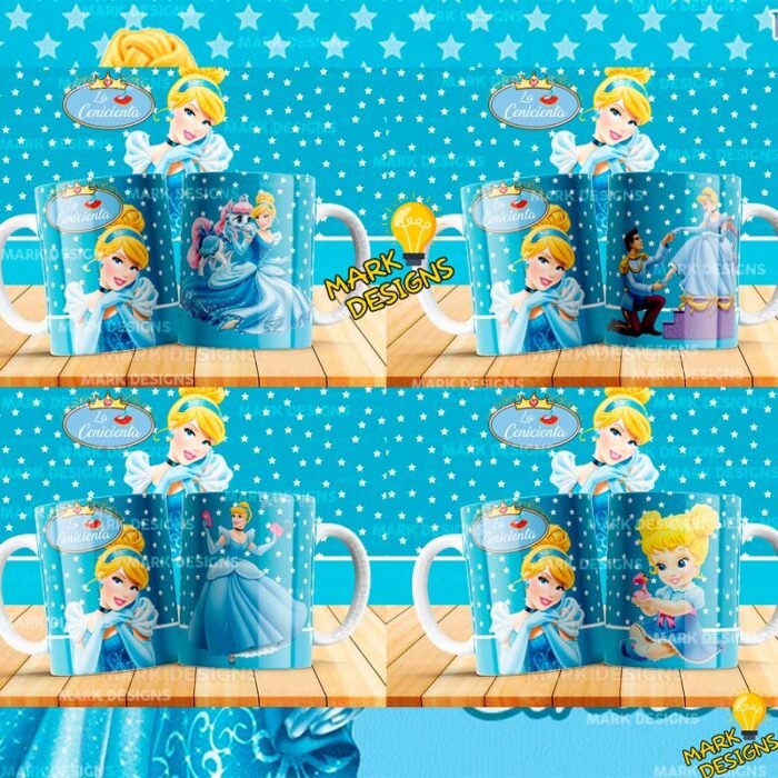 Plantillas de Cenicienta para Tazas - Image 3
