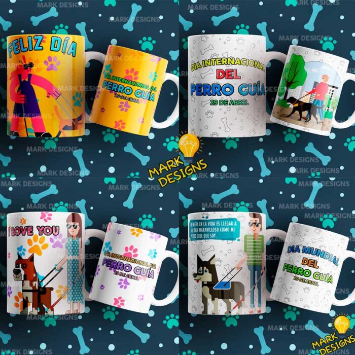 Diseños Día del Perro guía para Tazas - Image 3