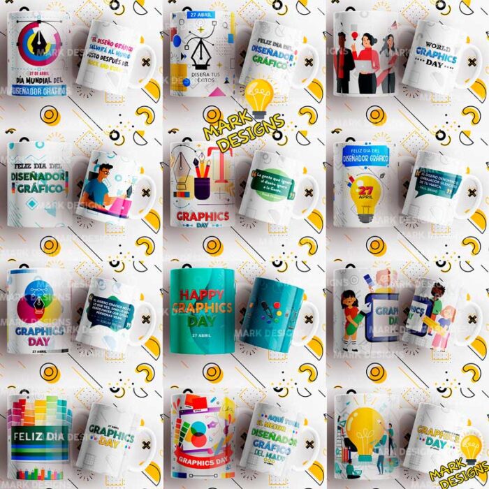 Diseños Día del Diseñador Gráfico para Tazas