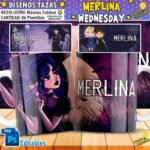 Diseños de Merlina para tazas