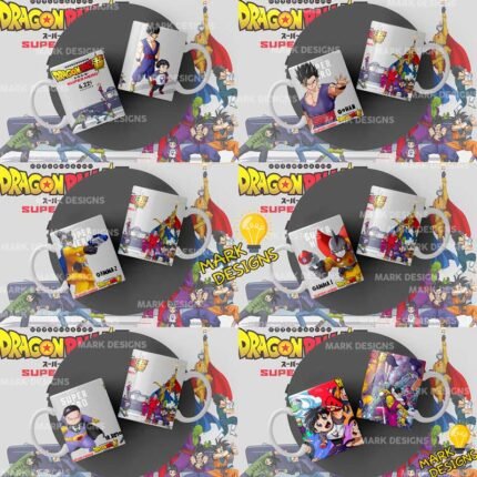 Diseños Super Hero Tazas Dragon Ball