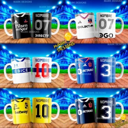 Diseños Fútbol Chileno para Tazas
