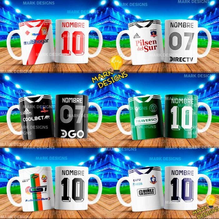 Diseños Fútbol Chileno para Tazas - Image 3
