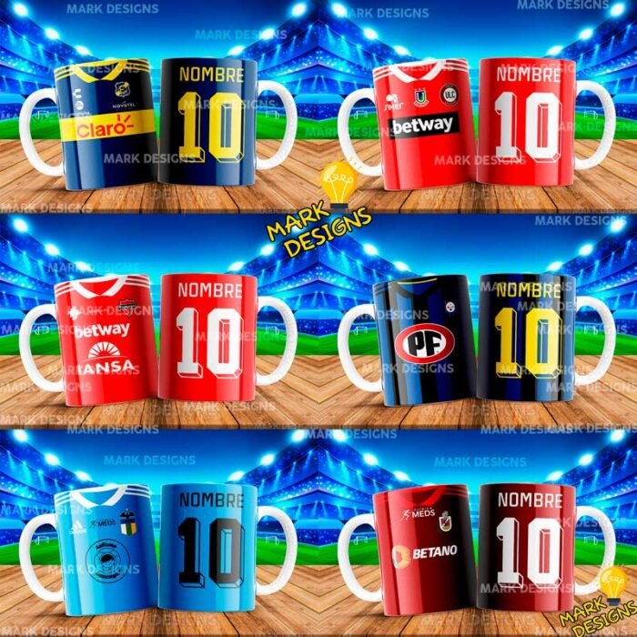 Diseños Fútbol Chileno para Tazas - Image 4