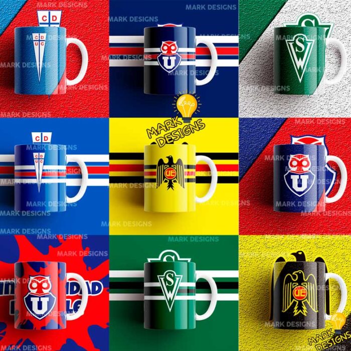 DISEÑOS HERMOSOS PARA TAZAS FUTBOL CHILENO - Image 2