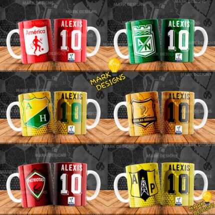 Diseños Fútbol Colombiano para Tazas