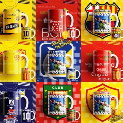 Diseños Fútbol Ecuador para Tazas