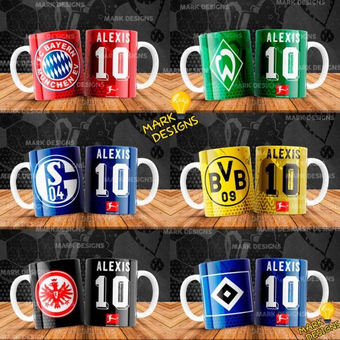 Diseños Clubes Europeos de Fútbol Tazas - Image 4
