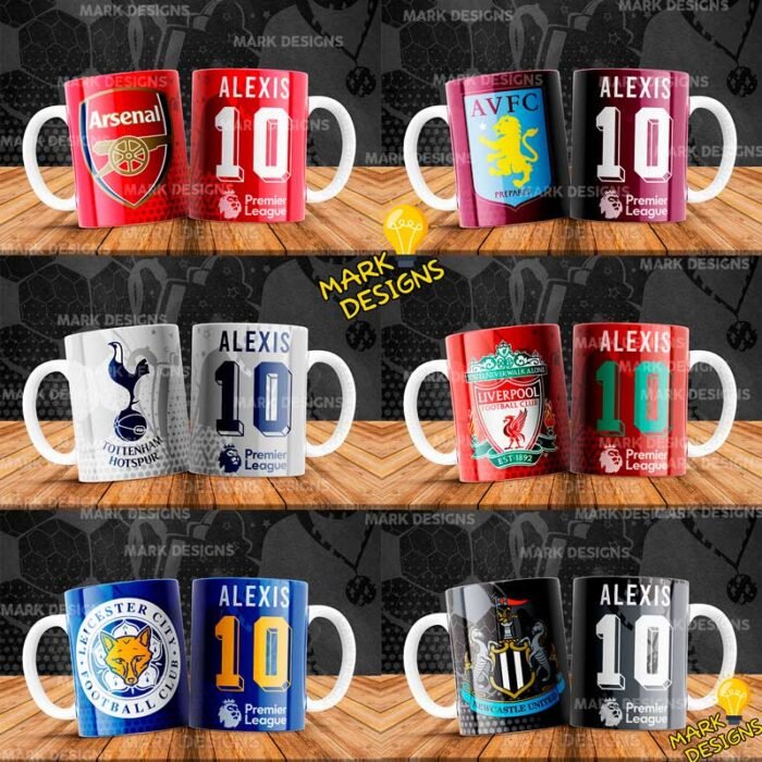 Diseños Clubes Europeos de Fútbol Tazas - Image 5