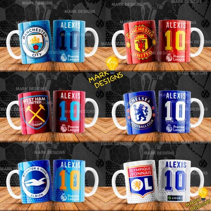Diseños Clubes Europeos de Fútbol Tazas - Image 2