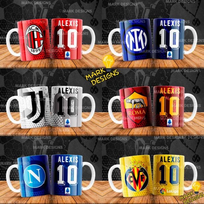 Diseños Clubes Europeos de Fútbol Tazas - Image 6