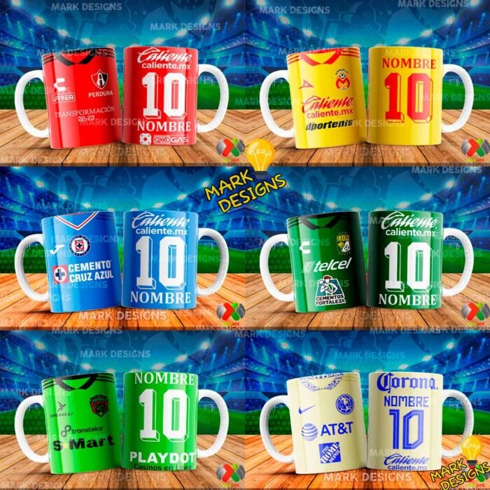 Diseños Fútbol Mexicanos para Tazas - Image 3