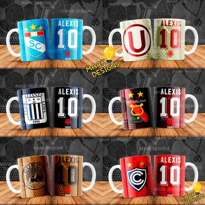 Plantillas Fútbol Peruano Tazas