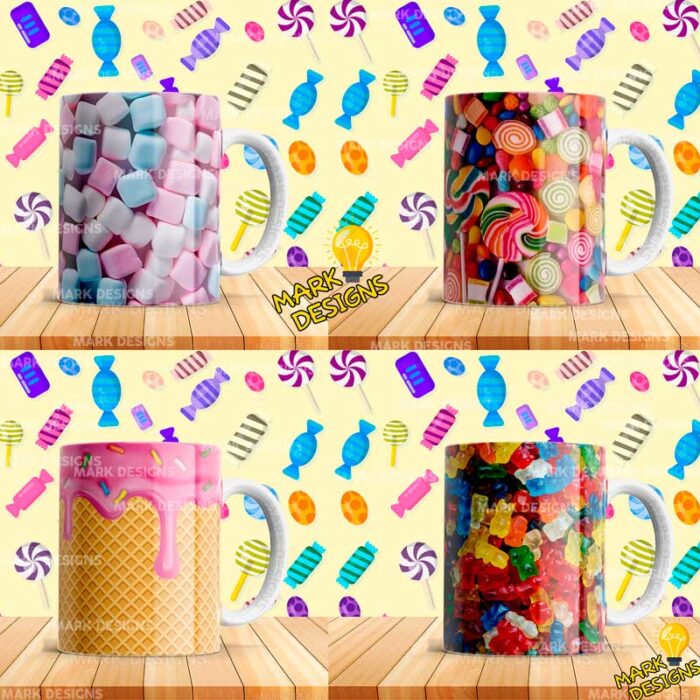 Diseños Golosinas para Tazas Sublimables - Image 2