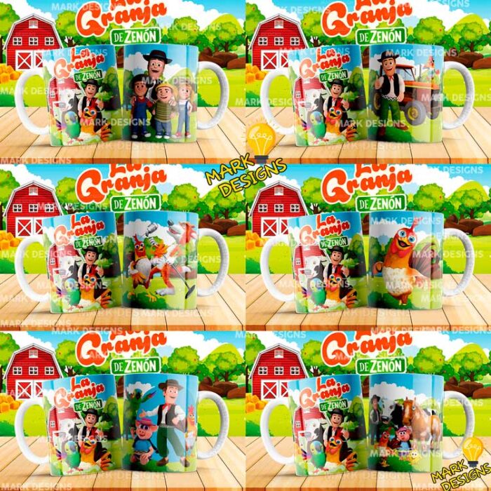 Plantillas Granja de Zenón para Tazas - Image 2
