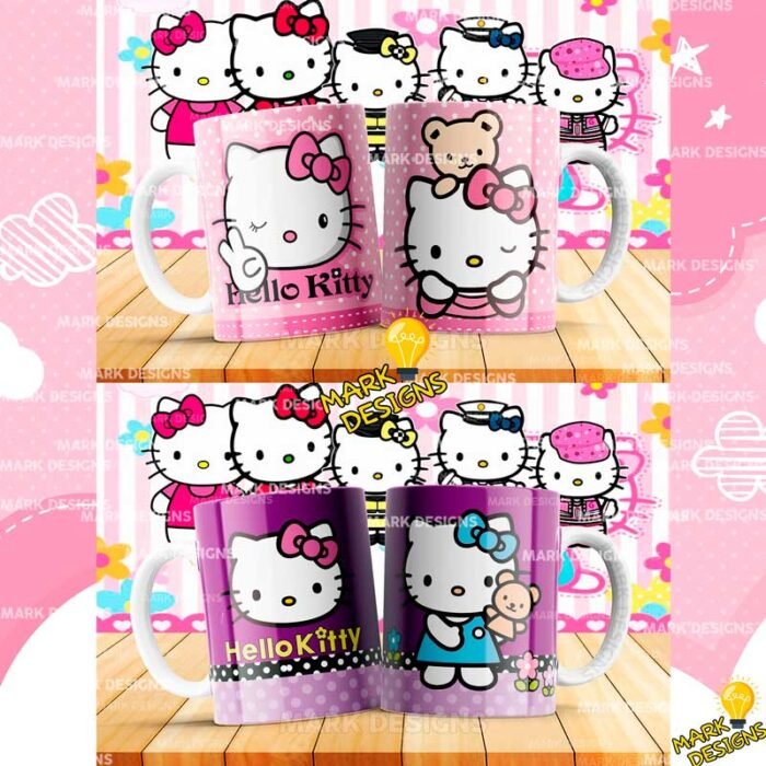 diseños hello kitty tazas