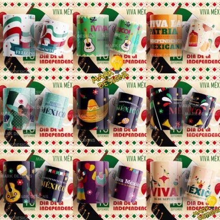 Diseños Fiestas Patrias México para Tazas
