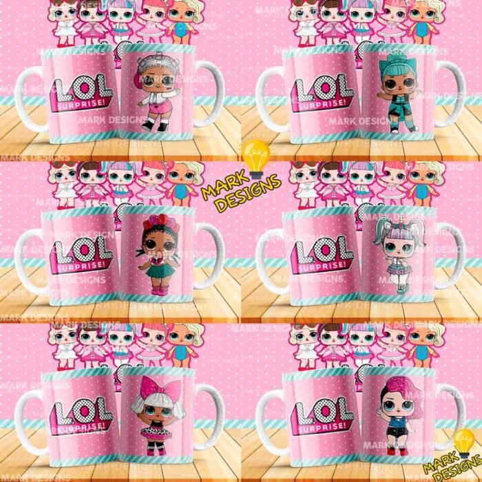 Plantillas de L.O.L. Muñecas para Tazas - Image 2