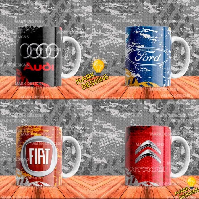 Marcas de Autos Tazas Plantillas - Image 2